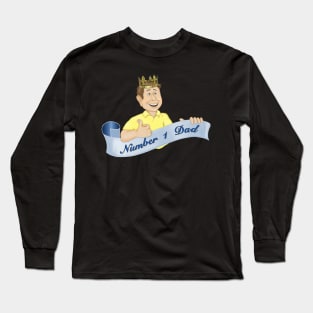 Number 1 Dad Long Sleeve T-Shirt